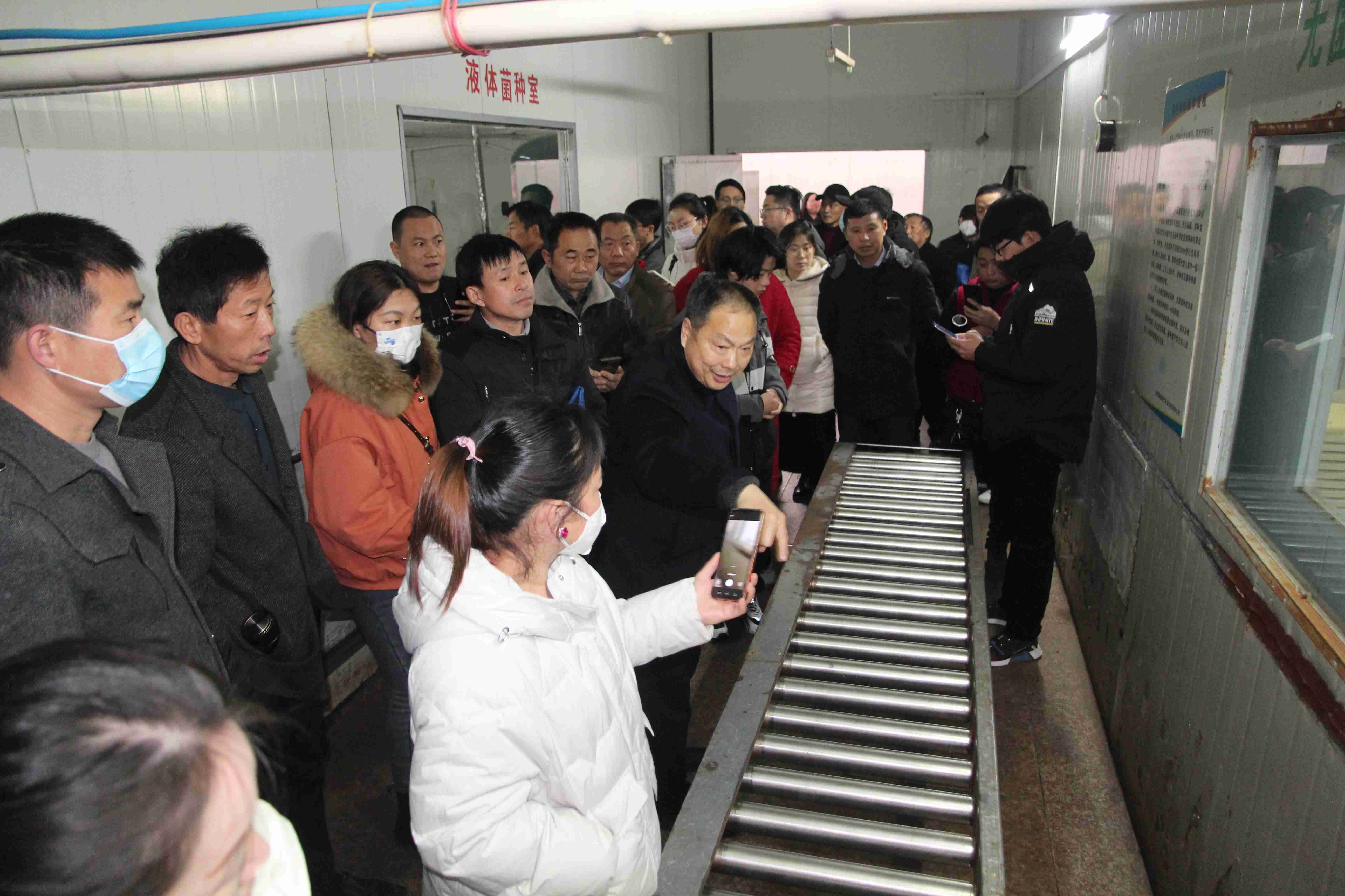 合肥立新学员在食用菌液体菌种工厂化种植培训基地